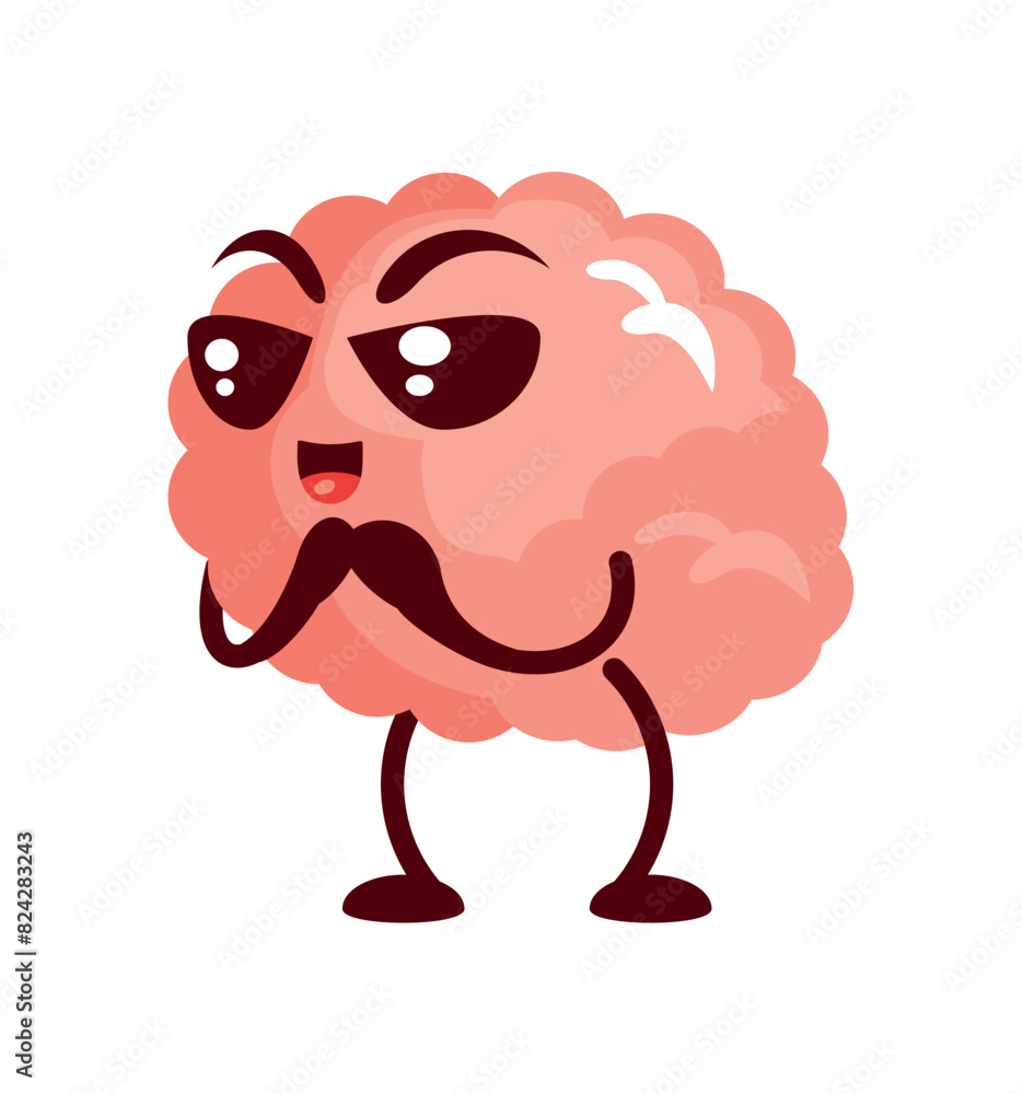 cartoon cute brain cartoon cute brain