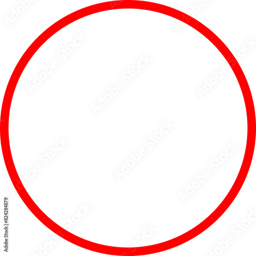 シンプルな赤いマル. Simple Red Circle.