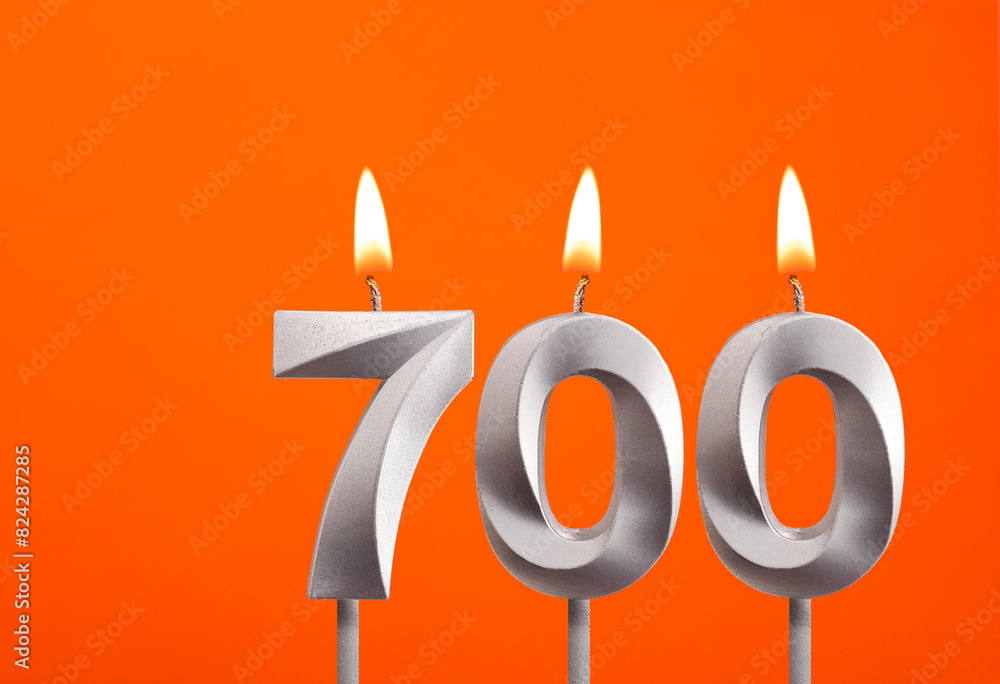 Number of followers or likes - Candle number 700 Number of followers or likes - Candle number 700