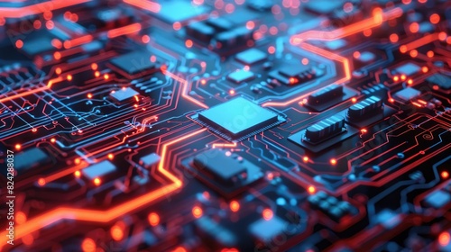 A circuit board background