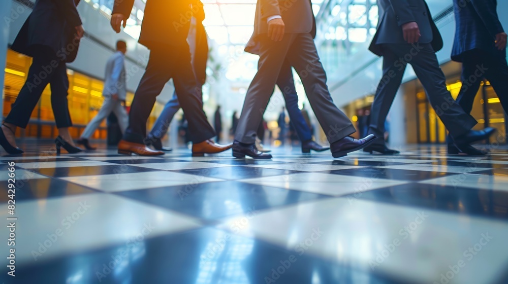 Fototapeta premium Business job recruitment, Walking to career success, Professional direction, Career opportunities, Work