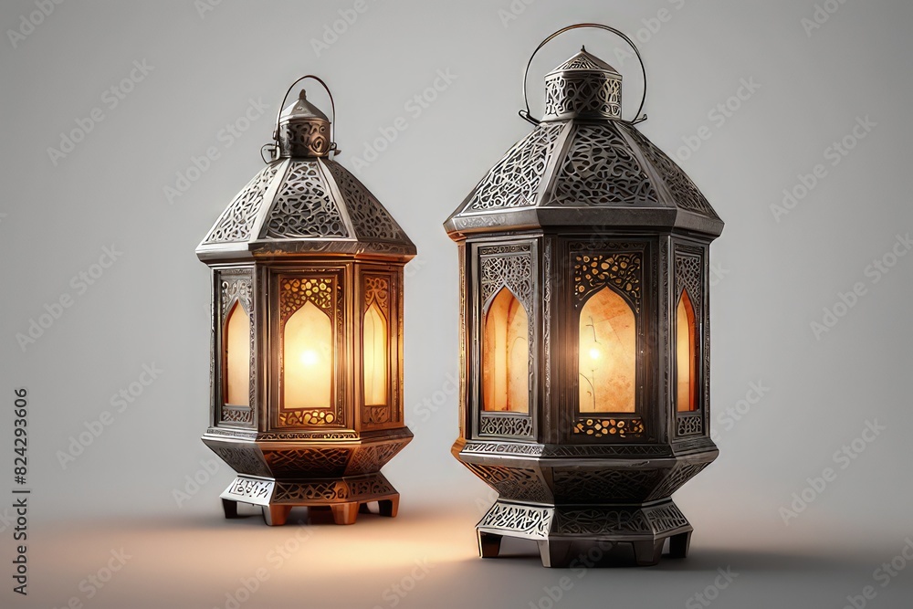 Ramadan Kareem Lantern Greeting Card Graphic Ramadan Kareem Lantern Greeting Card Graphic