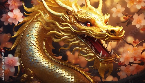 A golden dragon