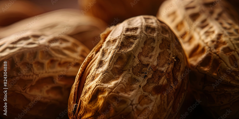 Fototapeta premium peanuts background, generative AI