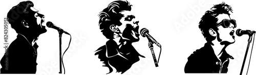 Vocalist Silhouettes, The Dynamic Energy of Live Performances