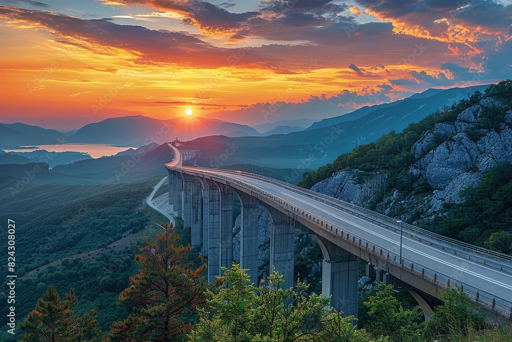 Obraz premium Bridges in the valley