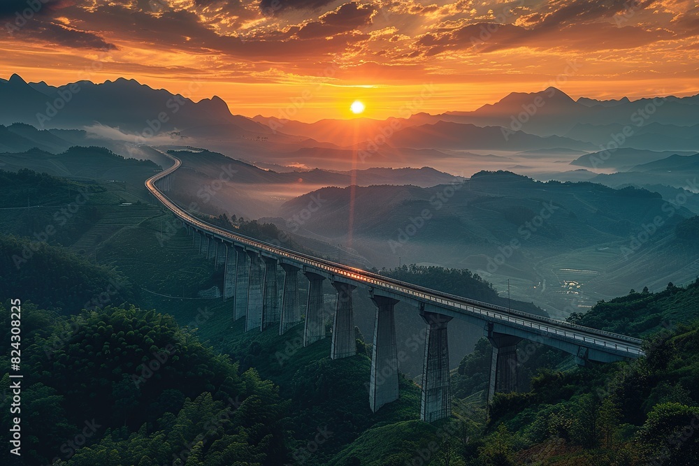 Obraz premium Bridges in the valley