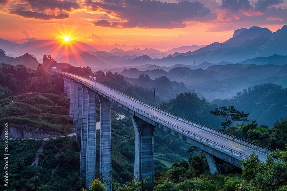 Obraz premium Bridges in the valley