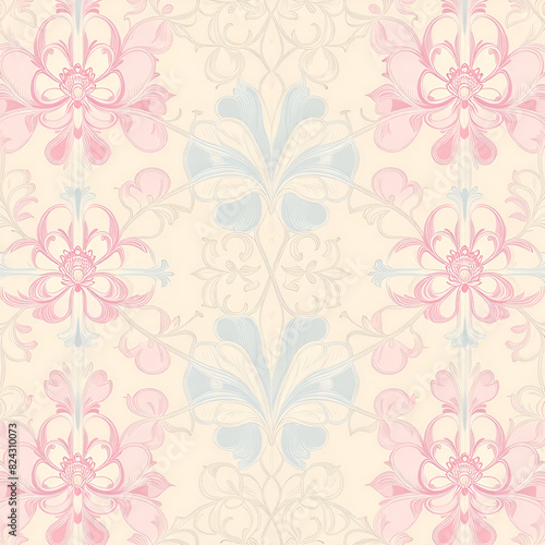 Wallpaper Mural seamless floral background Torontodigital.ca