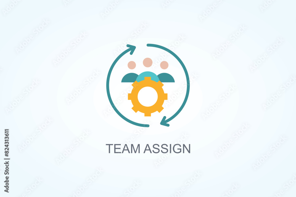 Team Assign Vector Or Logo Sign Symbol Illustration Team Assign Vector Or Logo Sign Symbol Illustration