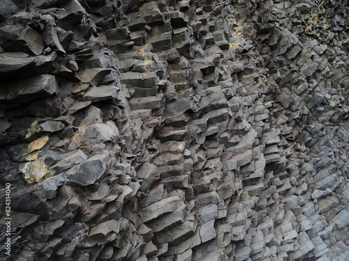 rock textures fine horizontal columnar basalt