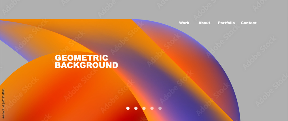 Web page design with geometric elements - circle and wave. Techno art concept. Vector Illustration For Wallpaper, Banner, Background, Card, Book Illustration, landing page Web page design with geometric elements - circle and wave. Techno art concept. Vector Illustration For Wallpaper, Banner, Background, Card, Book Illustration, landing page
