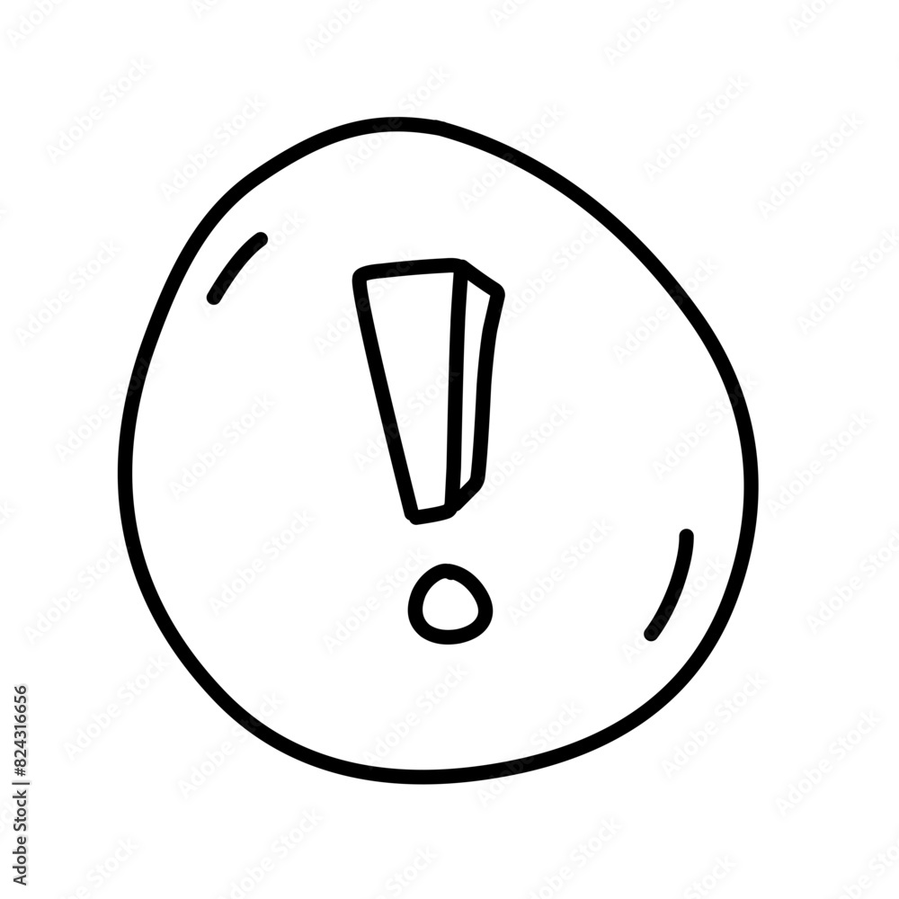 doodle warning sign doodle warning sign