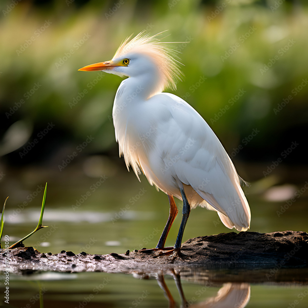 Beautiful White Cattle egret Beautiful White Cattle egret