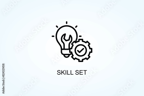 Skill Set Vector  Or Logo Sign Symbol Illustration
