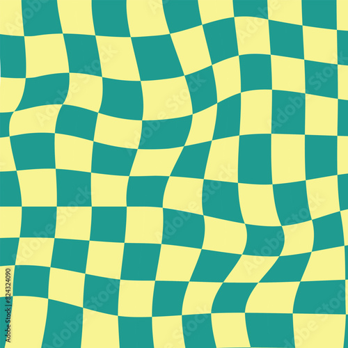 Groovy checkered pattern