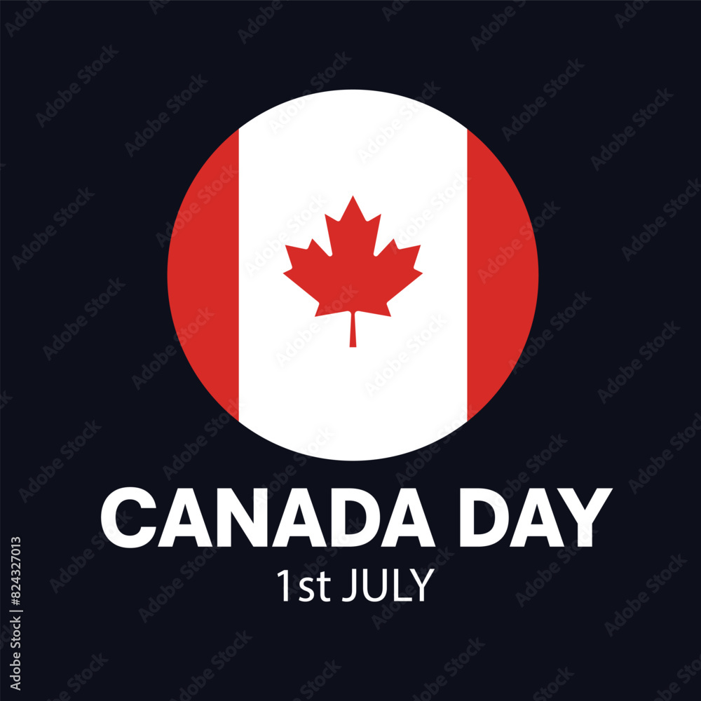 Vector artwork or illustration on Canada Day. Happy Canada Day. 1st July. Vector artwork or illustration on Canada Day. Happy Canada Day. 1st July.