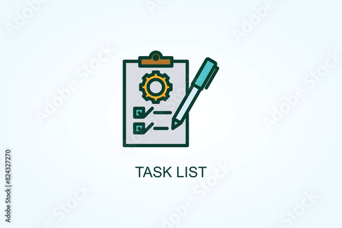 Task List Vector  Or Logo Sign Symbol Illustration