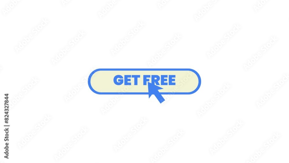 get free bar on click with pointer, 4k animation alpha channel get free bar on click with pointer, 4k animation alpha channel