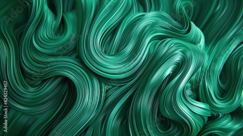 An intricate abstract background of swirling green lines, creating an organic, nature-inspired pattern with a serene feel.
