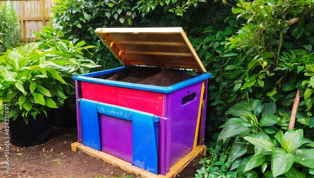 Wooden beehives, some stacked in a grassy garden, hint at the busy bee life within Wooden beehives, some stacked in a grassy garden, hint at the busy bee life within
