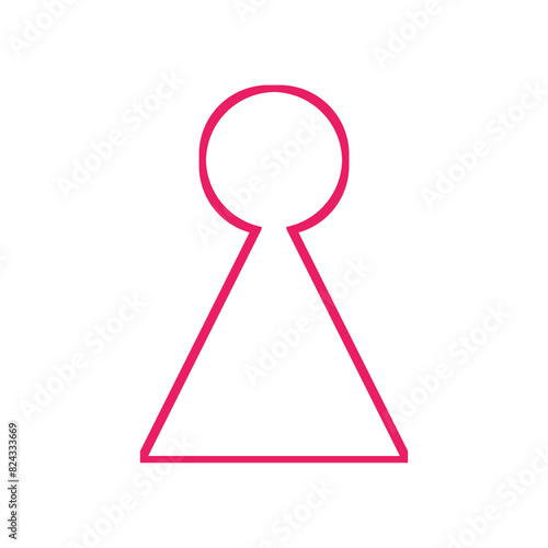 pink ribbon on white