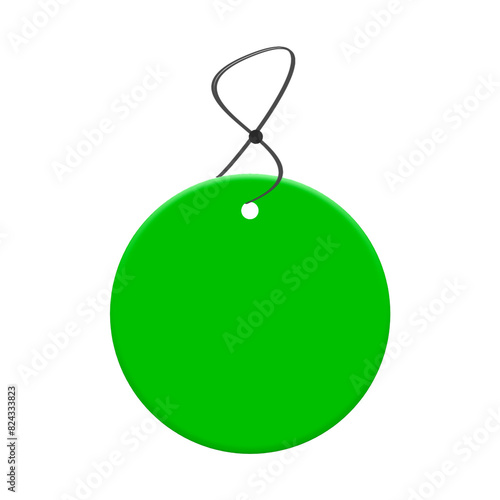 green christmas tag