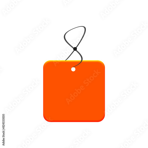 blank price tag isolated