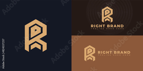 Abstract initial hexagon letter SP or PS logo in gold color isolated on multiple background colors. The logo is suitable for home service company logo design inspiration templates. photo