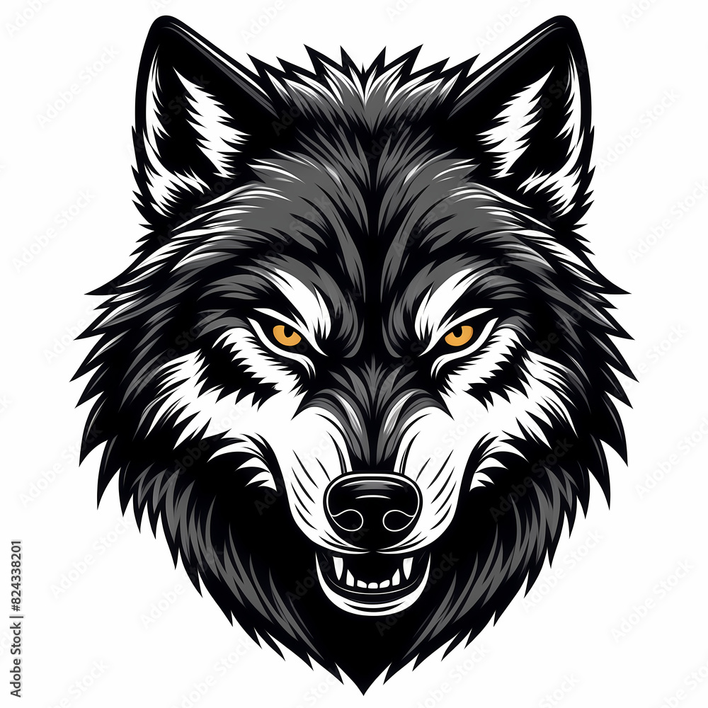 A striking PNG logo of a wolf's head, perfect for T-shirts, businesses, and hunting clubs, exuding strength and resilience. A striking PNG logo of a wolf's head, perfect for T-shirts, businesses, and hunting clubs, exuding strength and resilience.