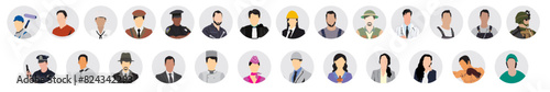 occupation avatar profile set