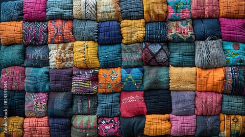 A love that celebrates the beauty of cultural diversity, represented by a vibrant tapestry of colors and patterns from different cultures, symbolizing the richness, harmony, stock image