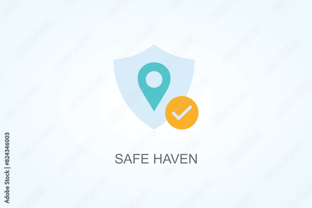 Safe Haven Vector Or Logo Sign Symbol Illustration Safe Haven Vector Or Logo Sign Symbol Illustration