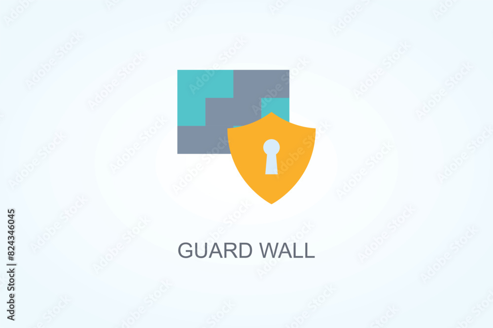 Guard Wall Vector Or Logo Sign Symbol Illustration Guard Wall Vector Or Logo Sign Symbol Illustration