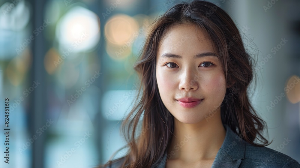 businesswoman, facing the camera with a confident smile businesswoman, facing the camera with a confident smile