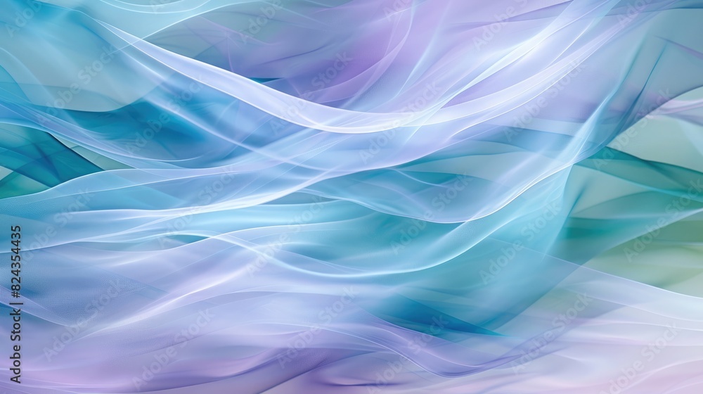 An abstract image featuring smooth, colorful waves with soft transitions between shades of blue, green, and purple An abstract image featuring smooth, colorful waves with soft transitions between shades of blue, green, and purple