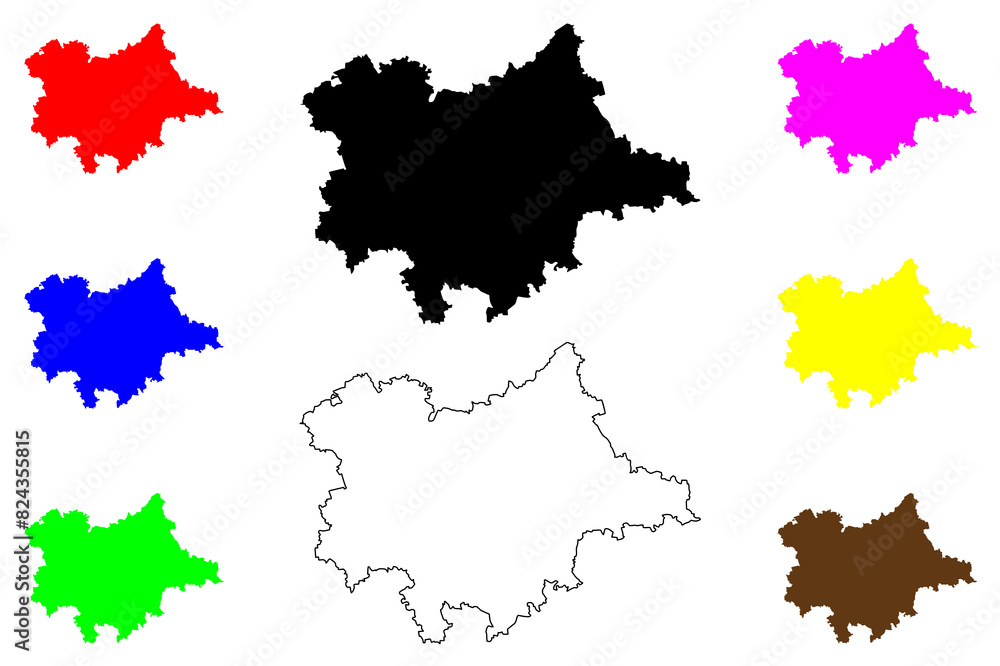 Dingolfing-Landau district (Federal Republic of Germany, rural district Lower Bavaria, Free State of Bavaria) map vector illustration, scribble sketch Dingolfing Landau map Dingolfing-Landau district (Federal Republic of Germany, rural district Lower Bavaria, Free State of Bavaria) map vector illustration, scribble sketch Dingolfing Landau map