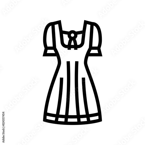 velvet goth subculture line icon vector. velvet goth subculture sign. isolated contour symbol black illustration