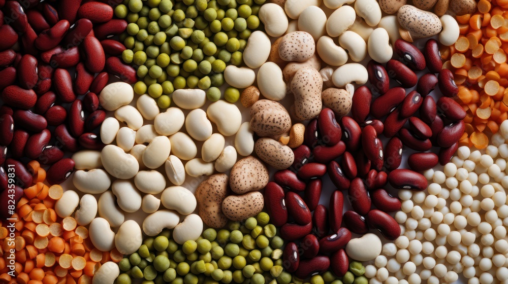 Legumes and beans. Dried, raw and fresh. Lentils, chickpeas, Legumes and beans. Dried, raw and fresh. Lentils, chickpeas,