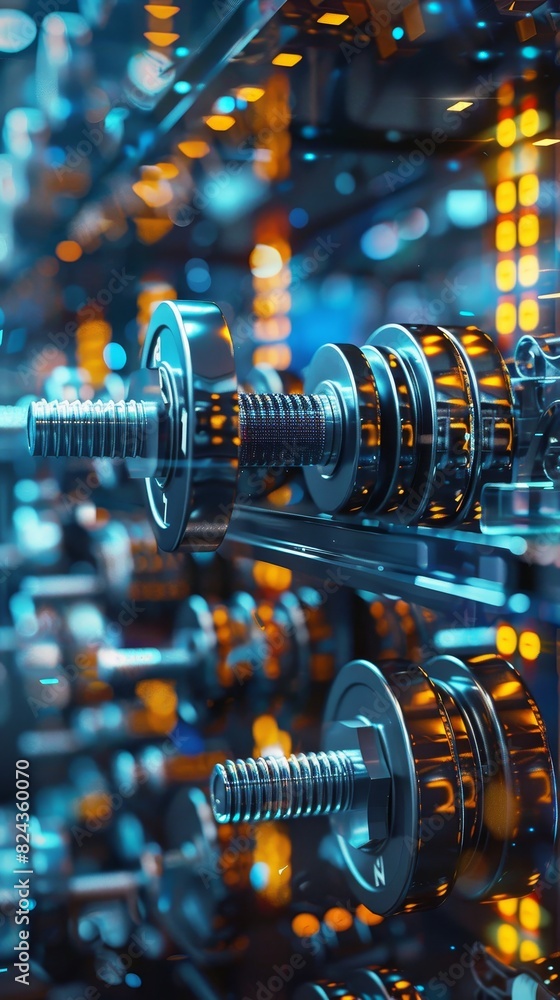 Close-up image of modern server racks with vibrant LED lights illuminating the intricate hardware components in a data center.