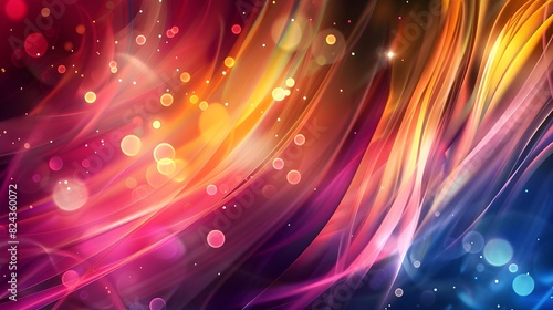 abstract background with glowing lights