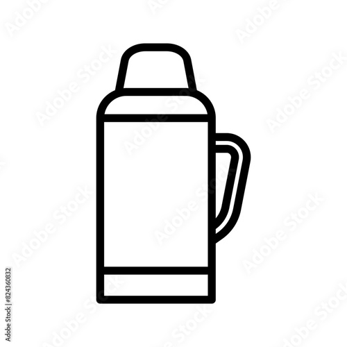 Thermos icon. sign for mobile concept and web design sign color editable