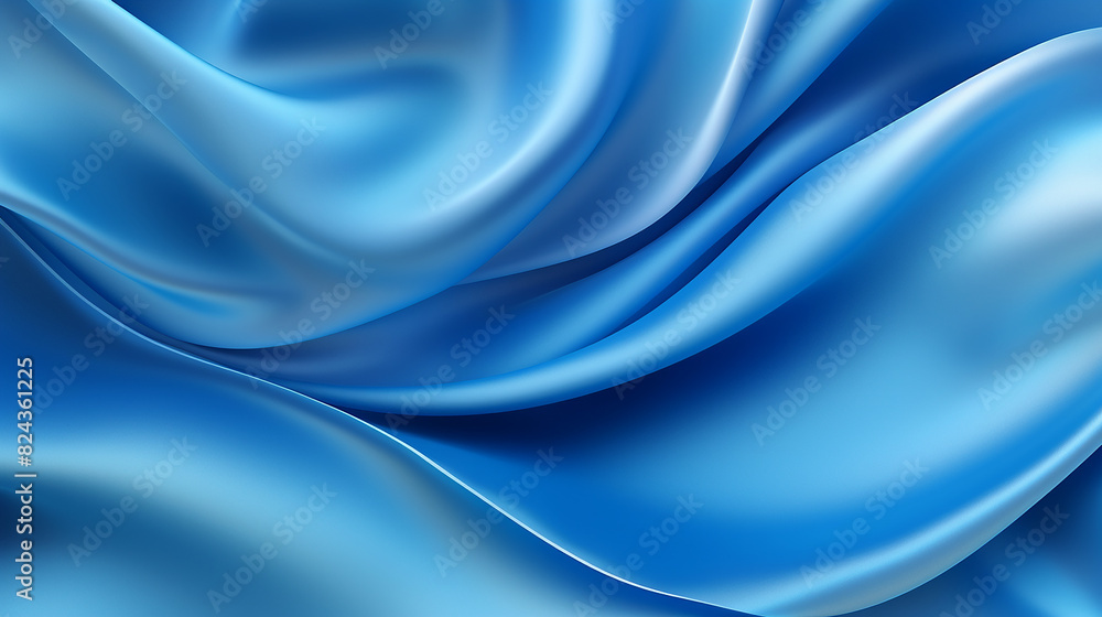 Obraz premium blue silk background