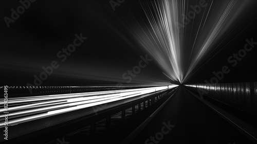 white lines of car lights on black background, lights of cars with night, long exposure,  Autobahn bei Nacht - Freeway at night,  lights of cars with night photo