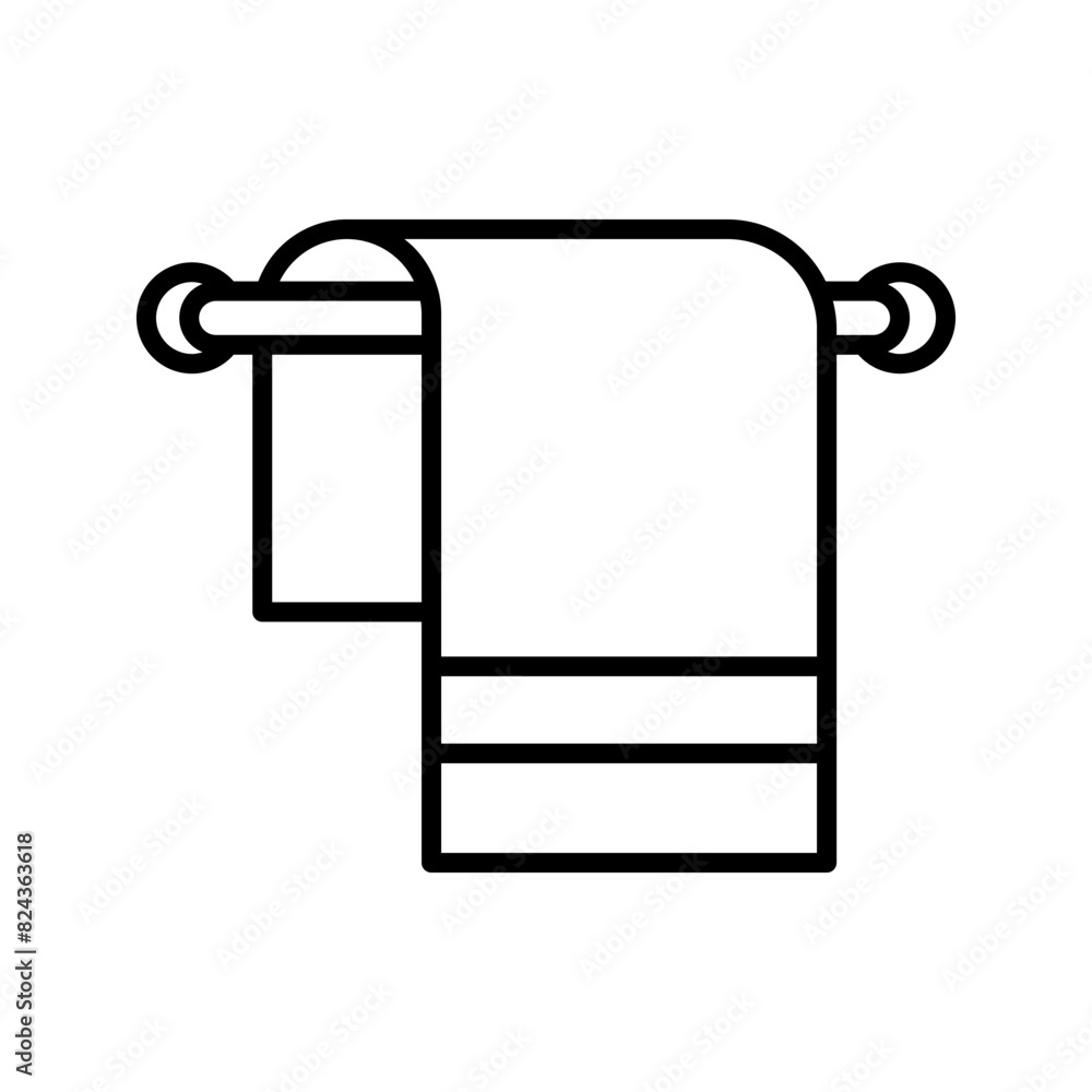 Towel icon. laundry sign. bath symbol color editable Towel icon. laundry sign. bath symbol color editable