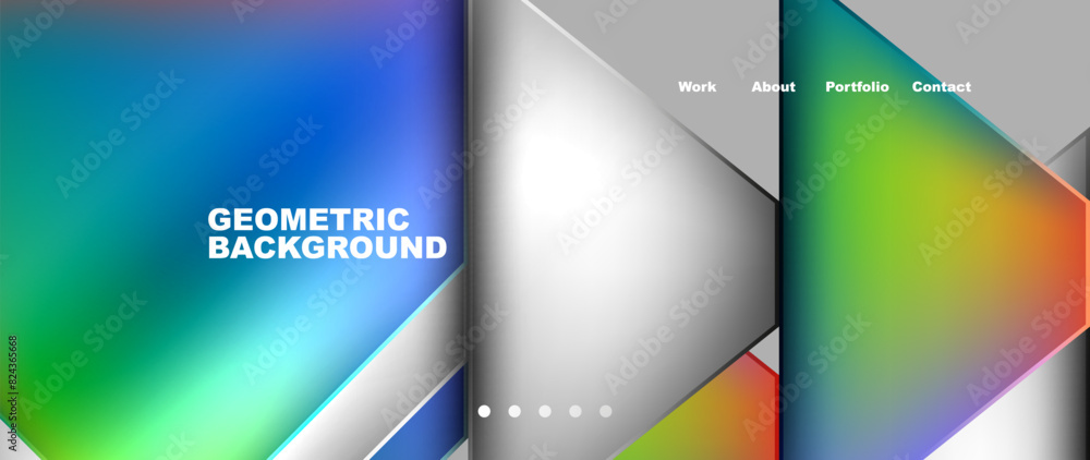 Flowing bright neon gradients geometric abstract background with triangles and lines. Fluid color pattern of color liquid gradient background for wallpaper, banner, background, card, landing page Flowing bright neon gradients geometric abstract background with triangles and lines. Fluid color pattern of color liquid gradient background for wallpaper, banner, background, card, landing page