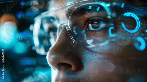 Wallpaper Mural A closeup of a metaverse architect Torontodigital.ca