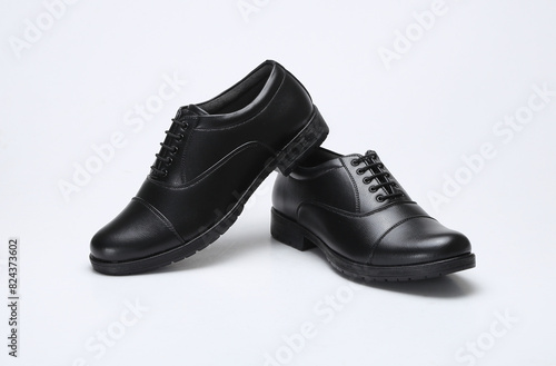 party wear leather formal shoes isolated on white background