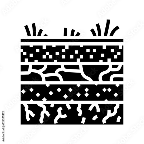 soil urban gardening glyph icon vector. soil urban gardening sign. isolated symbol illustration