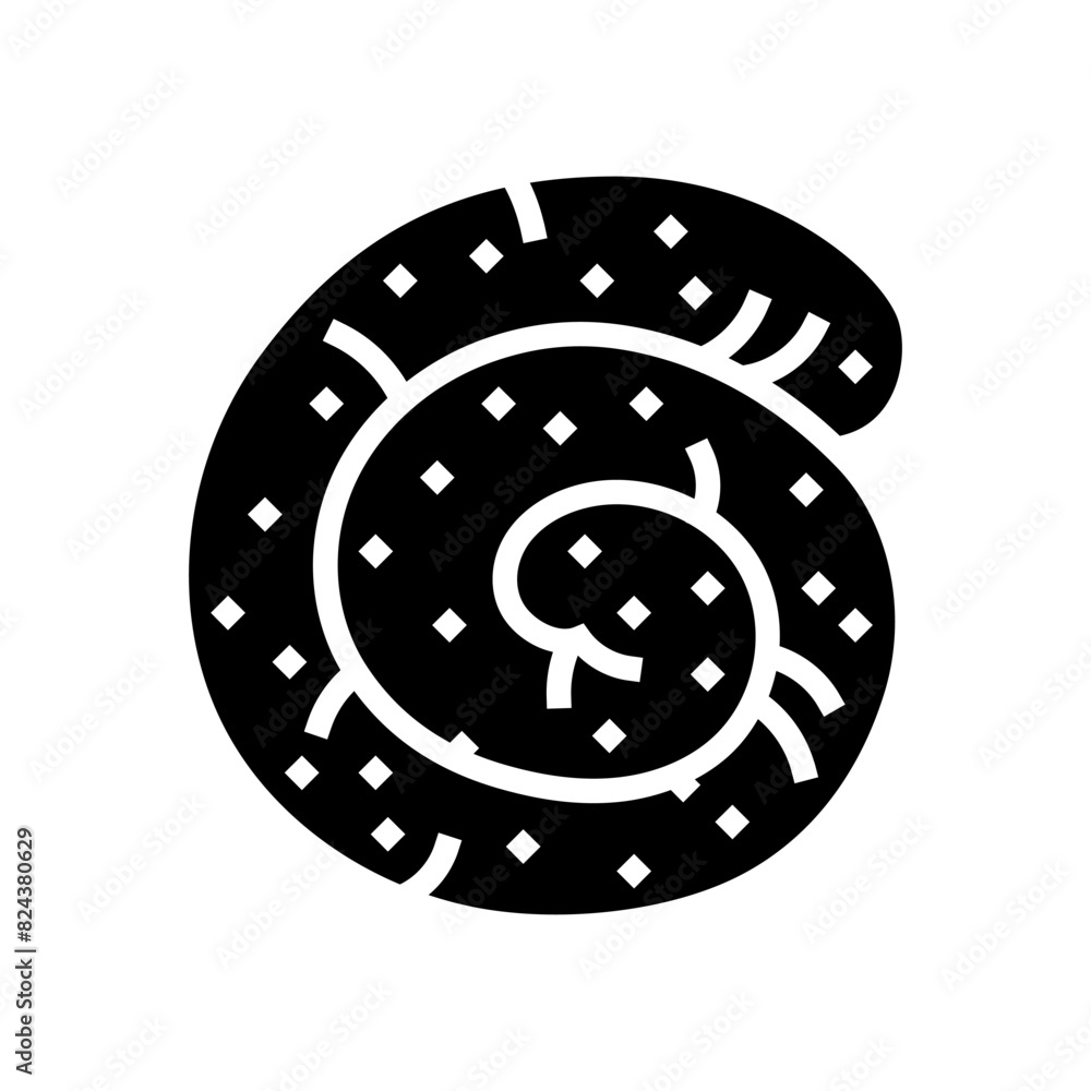 german sausage meat glyph icon vector. german sausage meat sign. isolated symbol illustration german sausage meat glyph icon vector. german sausage meat sign. isolated symbol illustration